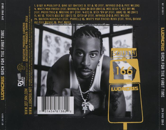 Ludacris - Back For The First Time  2000 - 00. Back For The First Time - Back.jpg