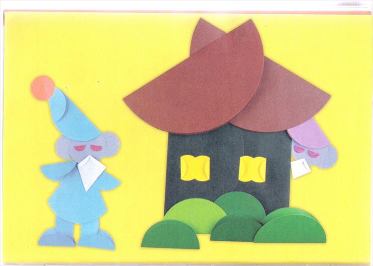 obrazki z kółek - domek krasnoludków -origami z kółka.jpg