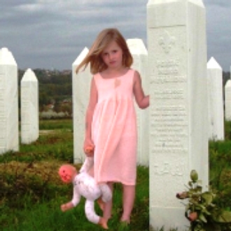 Dzieci - Srebrenica Genocide Memorial Little Girl Standing.jpg
