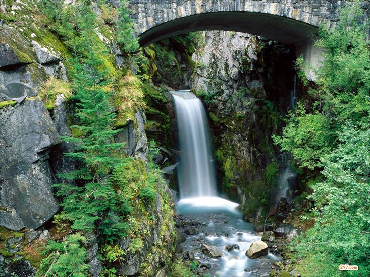 34 Waterfalls Wallpapers  zip - Christine Falls, Mount. Rainier National Park, Washington.jpg
