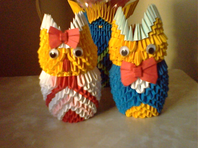 Origami modułowe - Wedding_Owls_by_collarander.jpg