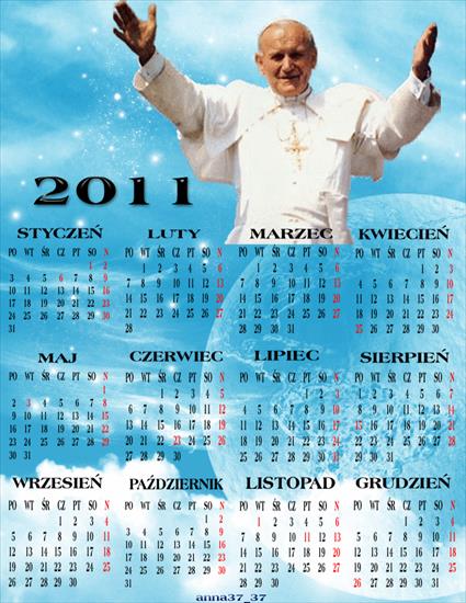  Kalendarze 2011  - KALENDARZ 2011papiez.png