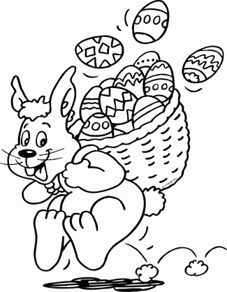 Wielkanoc - WIELKANOC króliki - kolorowanka 102.GIF