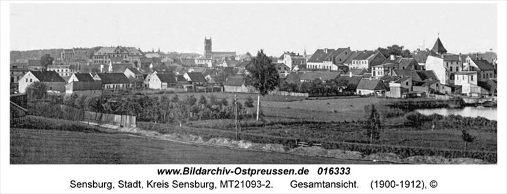 MRĄGOWO Sensburg - Mrągowo, widok na całe miasto 1900-1935.jpg