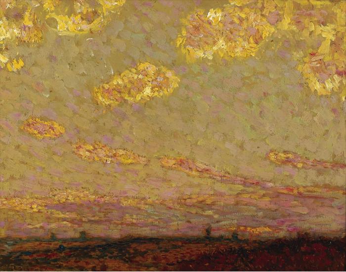 Henri Le Sidaner - Henri Le Sidaner - Sunset at Gerberoy, 1913.jpeg