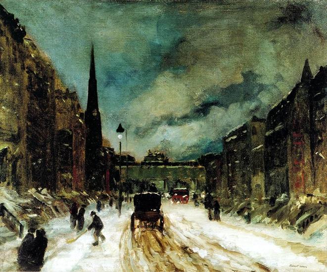 Henri Robert - Street Scene with Snow.jpg