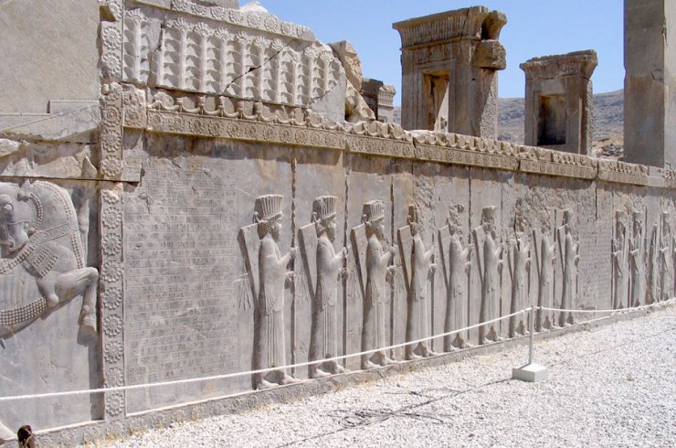 Persja Achemenidów - obrazy - Persepolis-reliefs.jpg