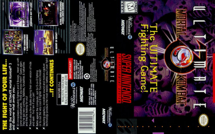  Covers Super Nintendo - Ultimate Mortal Kombat 3 Super Nintendo Snes - Cover.jpg