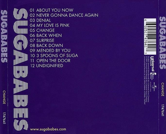 Sugababes-Change 2007 - Sugababes-Change Back.jpg