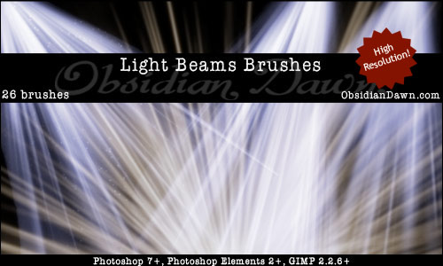  PĘDZLE - BRUSH - Light Beams  Rays Brushes.jpg
