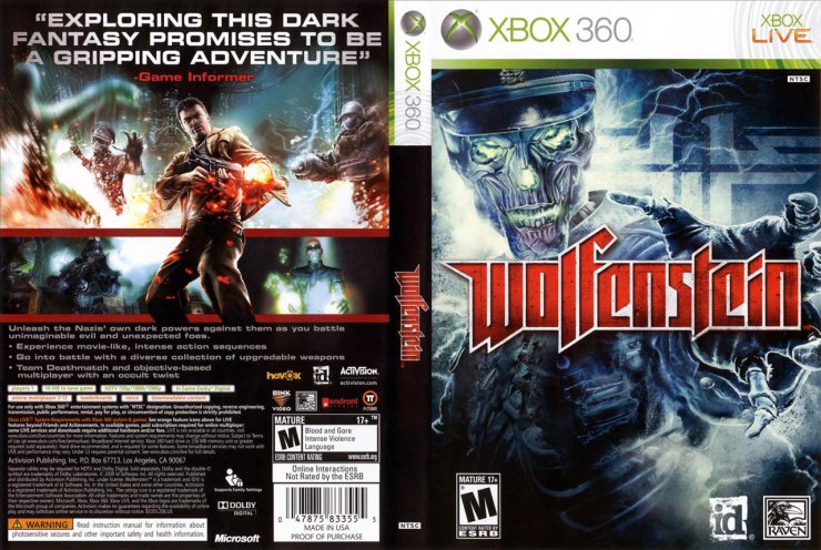 Okładki do gier Xbox360 - Wolfenstein_NTSC-cdcovers_cc-front.jpg
