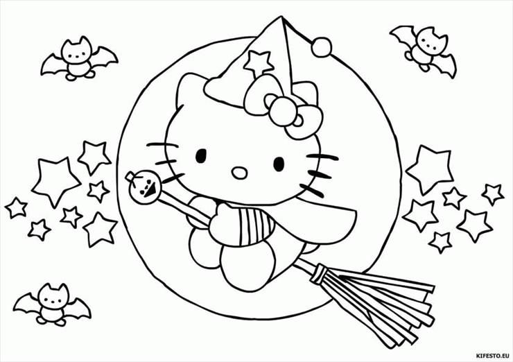 Kolorowanki dla dzieci - Hello Kitty - kolorowanka 78.GIF