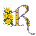 Alfabety z Bukietem kwiatów - 020 - R.gif
