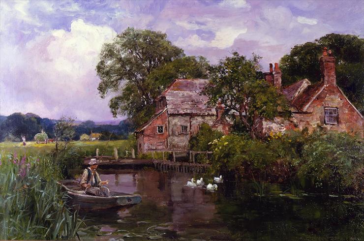 Henry John Yeend King - henry_john_yeend_king_a2496_fishing_on_a_quiet_backwater.jpg
