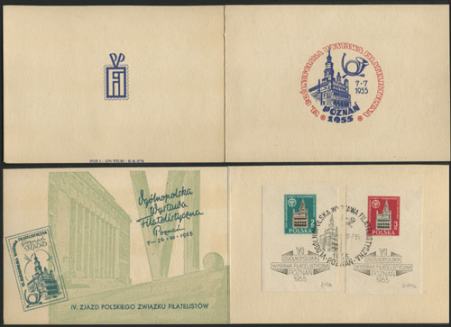 FDC - 1955 karnet okolicznościowy z blokami z okazji Ogólnopolskiej Wystawy Filatelistycznej.jpg