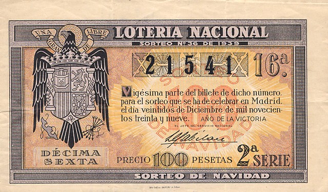 Hiszpania - Spain-Lottery-100Pesetas-1939_f.jpg