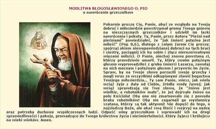 Św.O.Pio - MODLITWA BŁOGOSŁAWIONEGO O. PIO.jpeg