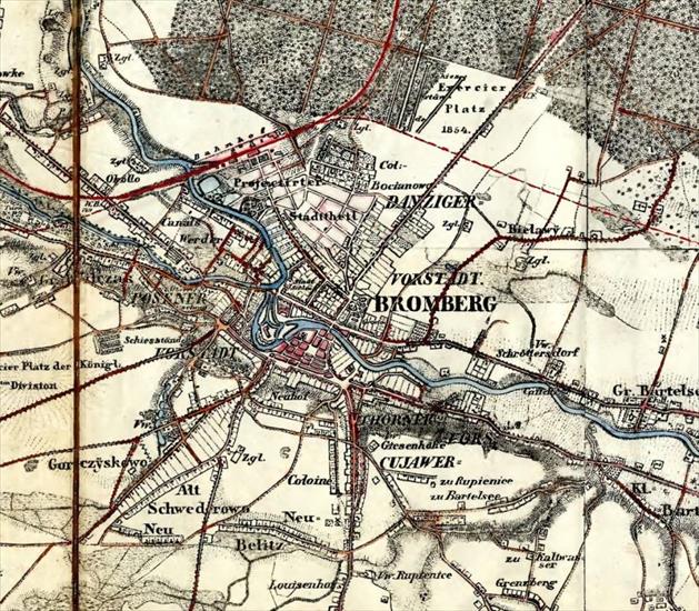 Mapy Bydgoszczy1 - Bydgoszcz,mapa z 1854 r..jpg