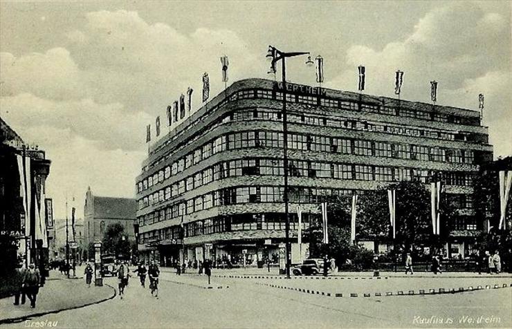 renoma wrocław, 1900-1930 - udekorowany tauetzienplatz i pdt z okazji niemieckiego śięta sportu i gimnastyki, 1938r..jpg